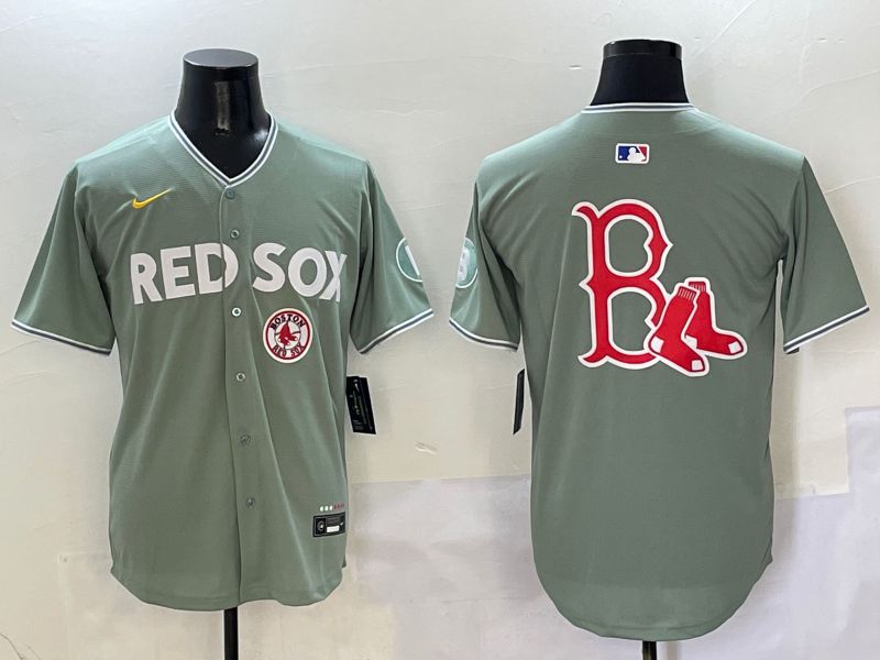 Men Boston Red Sox Blank Green Joint Name Game Nike 2025 MLB Jersey style 8->boston red sox->MLB Jersey